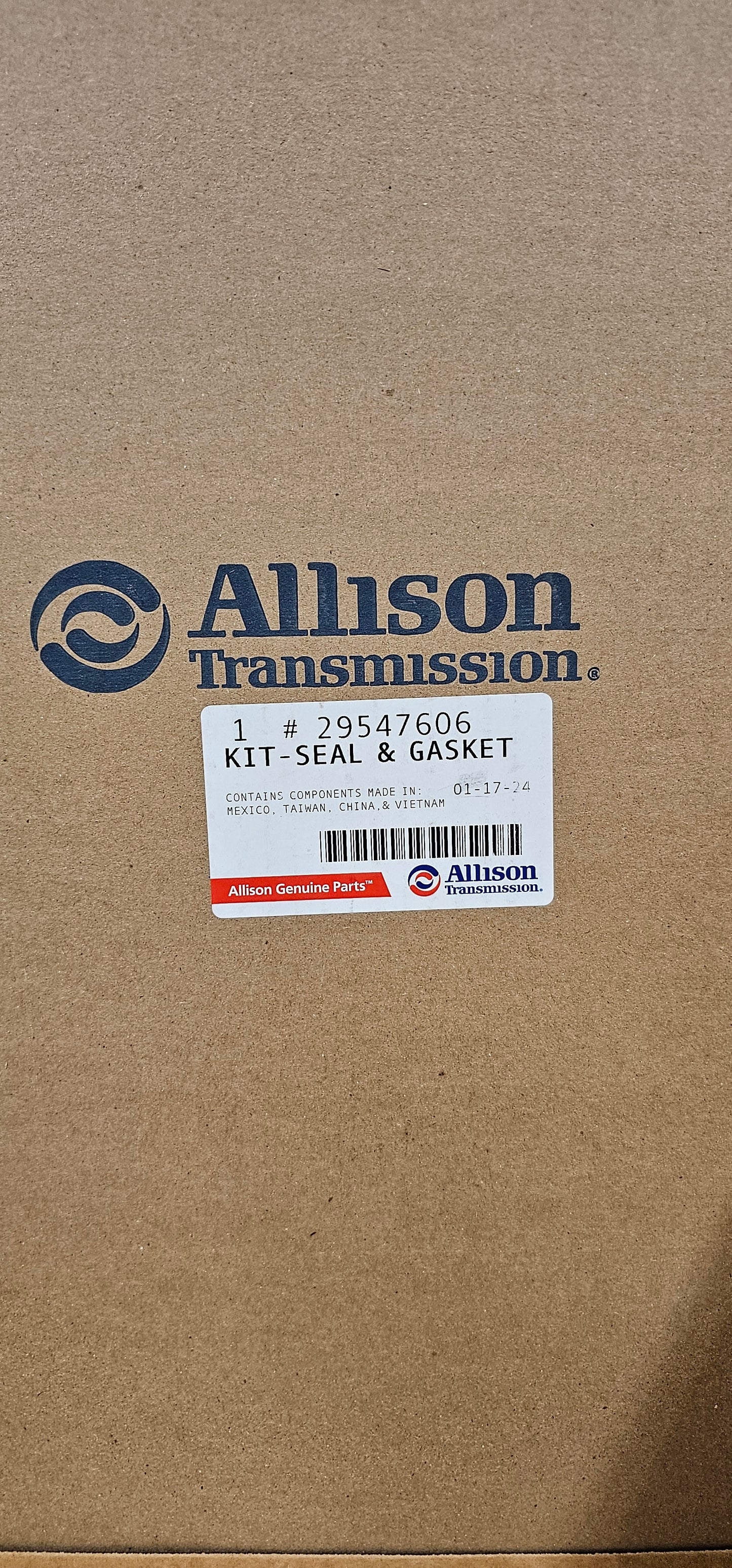 SERVICE GASKET KIT GENUINE ALLISON TRANSMISSION 29547606