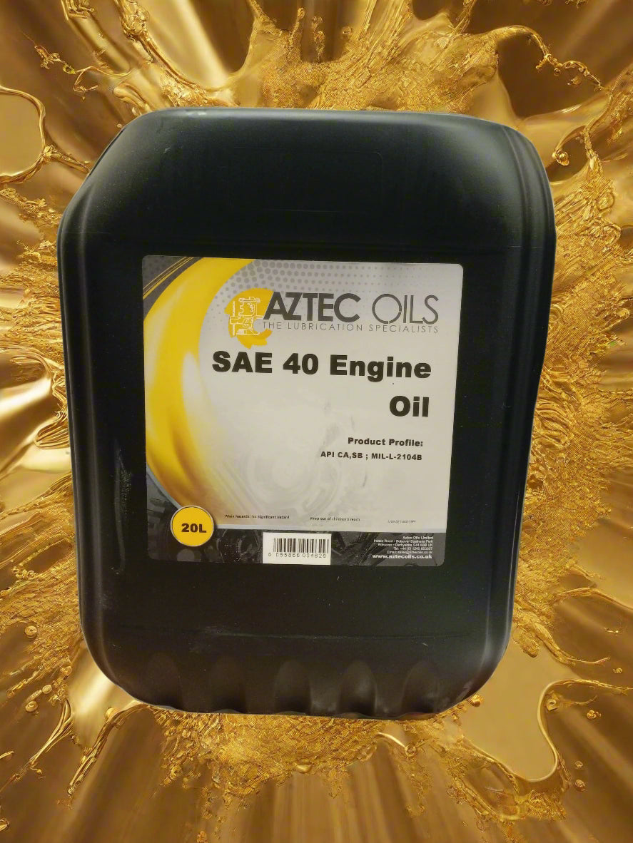 AZTEC OILS SAE-40 ENGINE OIL 20L (MIL-L-2104B) CF40 CAR & COMMERCIAL