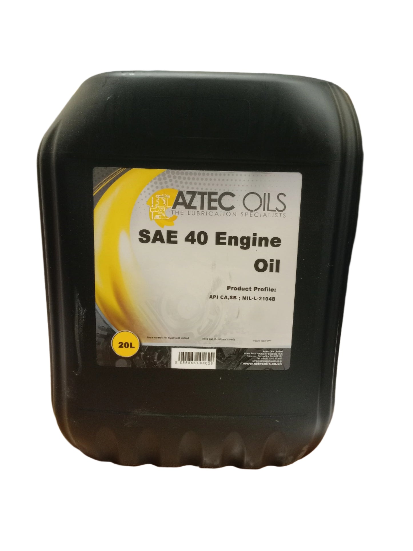 AZTEC OILS SAE-40 ENGINE OIL 20L (MIL-L-2104B) CF40 CAR & COMMERCIAL