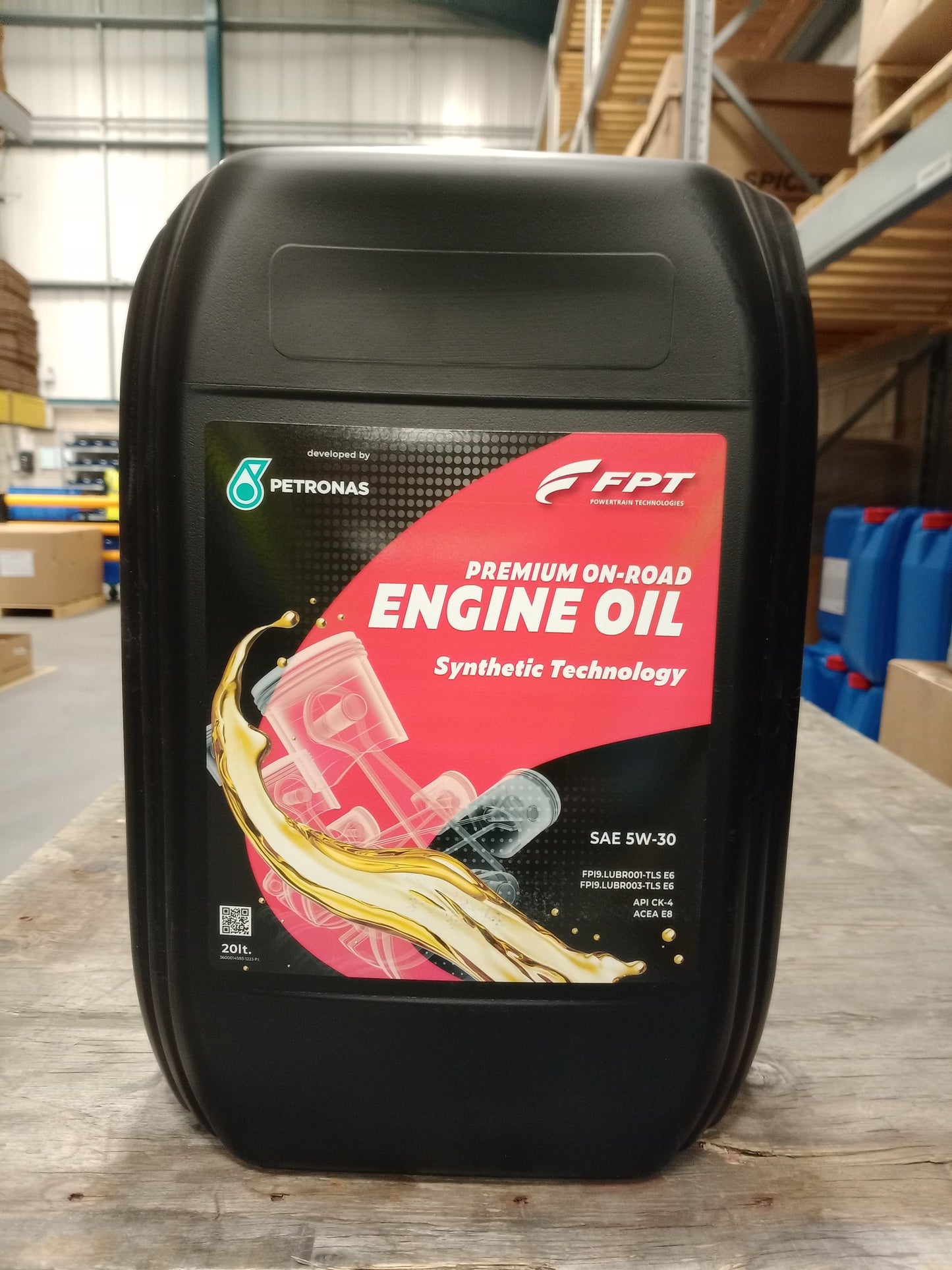 FPT INDUSTRIAL PETRONAS PREMIUM ENGINE OIL 5W-30 ONROAD & HEAVYDUTY 20L 71950R41EU