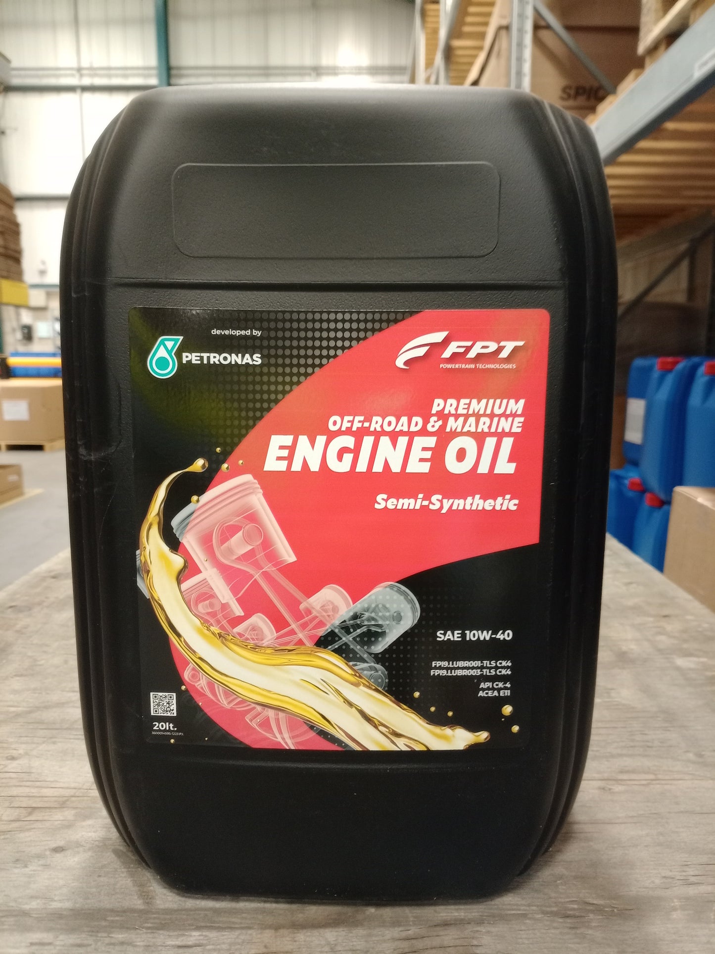 FPT INDUSTRIAL PETRONAS PREMIUM ENGINE OIL 10W-40 OFFROAD & MARINE 20L 71949R41EU