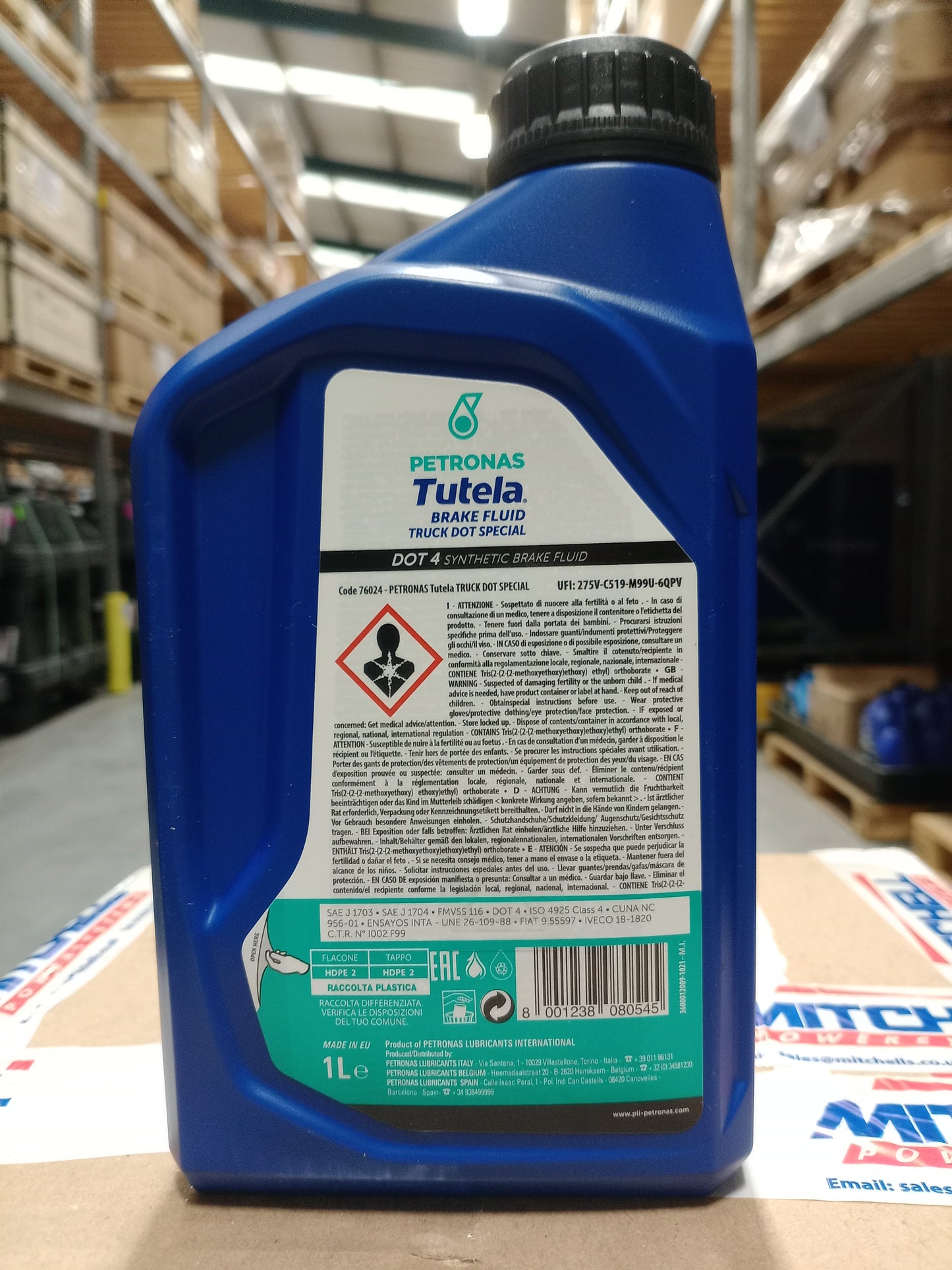 FPT INDUSTRIAL PETRONAS TUTELA TRUCK SPECIAL DOT 4 BRAKE FLUID 1L 76024E18EU