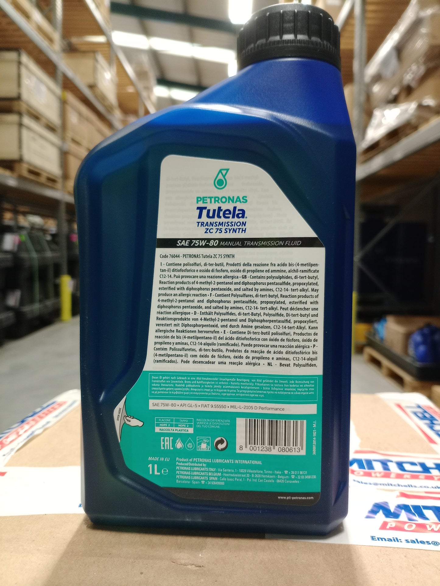 FPT INDUSTRIAL PETRONAS TUTELA ZC 75 SYNTHETIC 75W-80 MTF 1L 76044E18EU