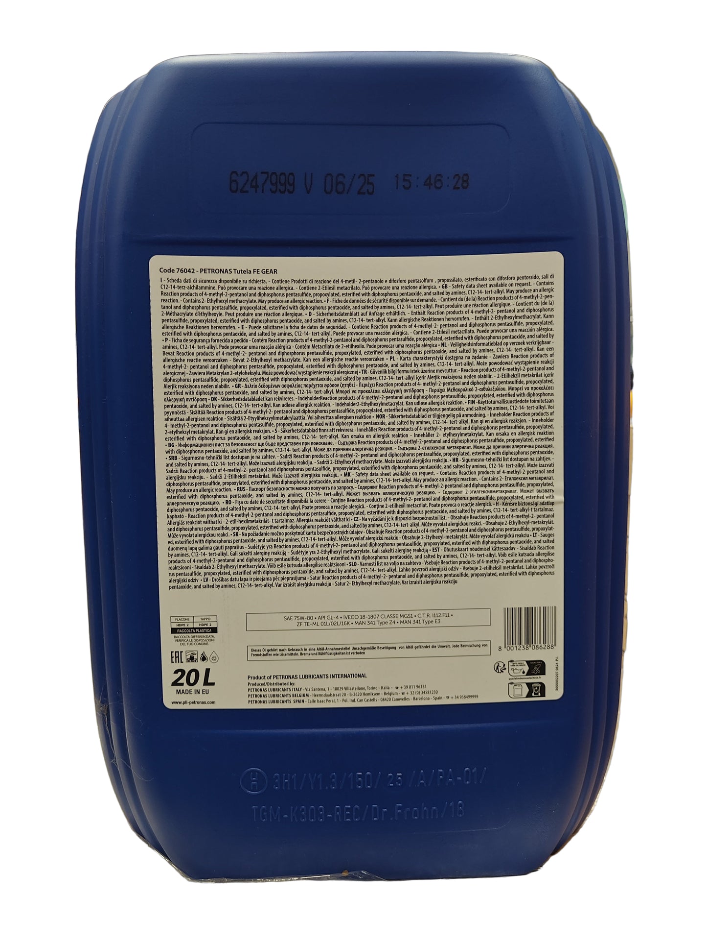 Petronas Tutela FE Gear 75W-80 – 20 L (76042RR1EU)