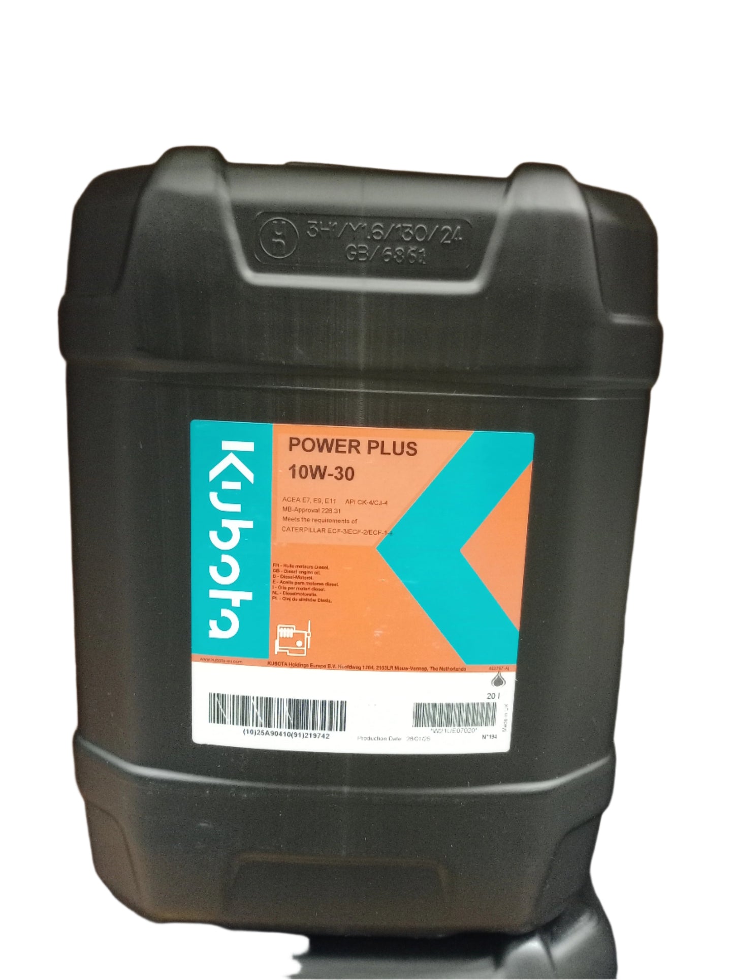 KUBOTA ENGINE OIL POWERPLUS 10W-30 (20L) W21UE07020 was W21UE01020
