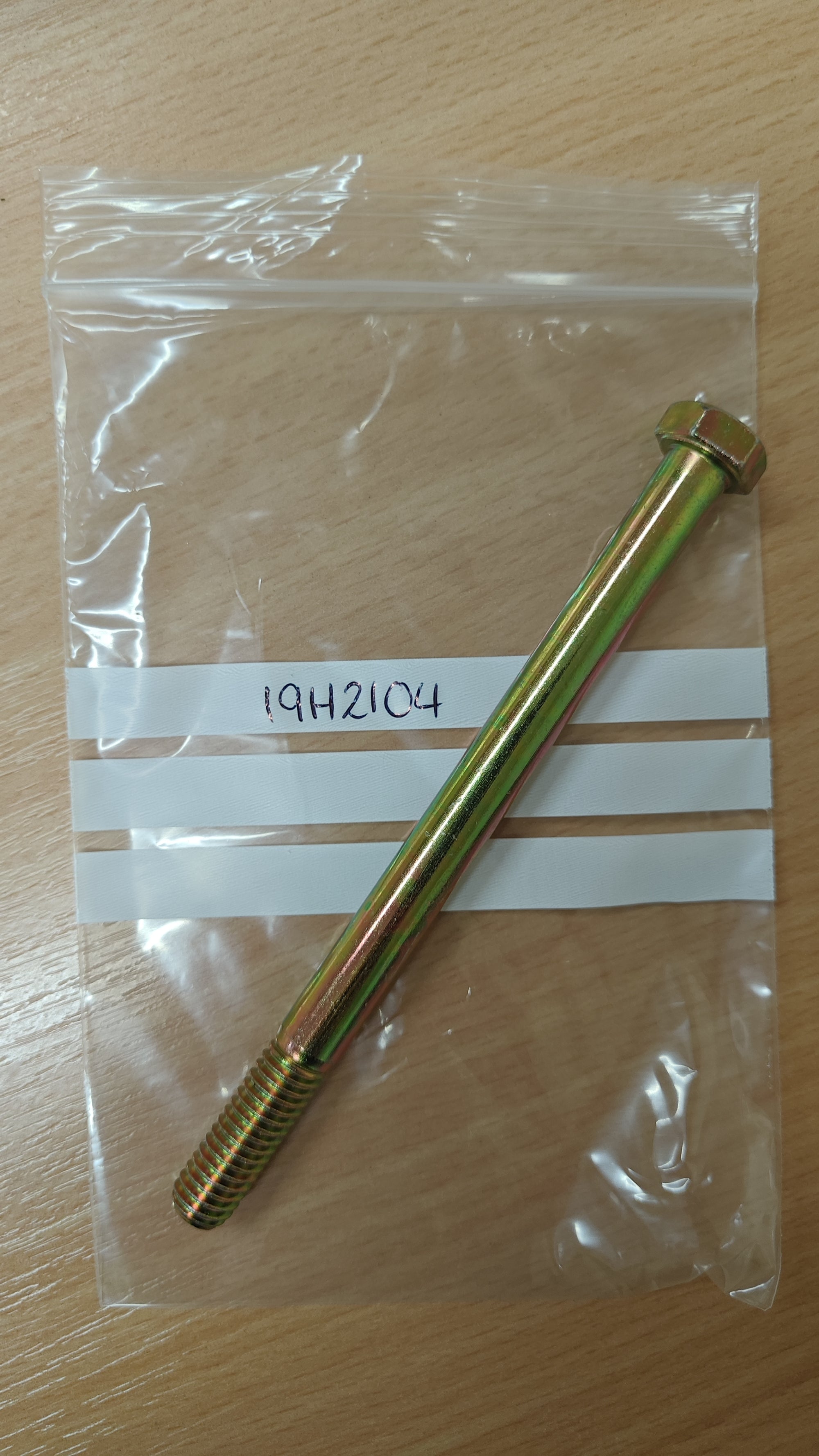 CAPSCREW BOLT 19H2104 Right Hand Regular Hex Screw, M10 X 127