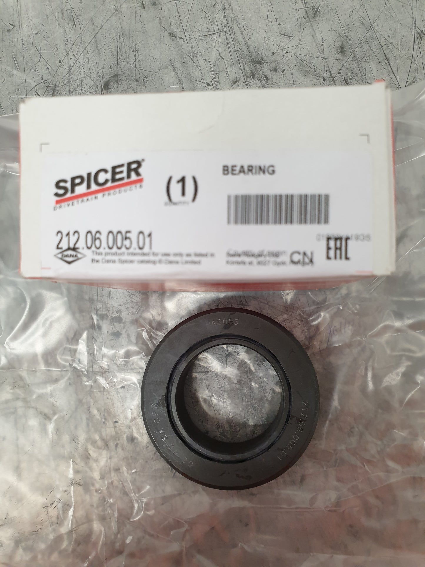 OEM BEARING D212.0600501 GENUINE DANA SPICER PARTS 212.06.005.01