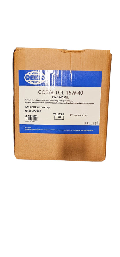 FG WILSON / PERKINS COBALTOL ENGINE OIL 15W-40 20L 20000-22395
