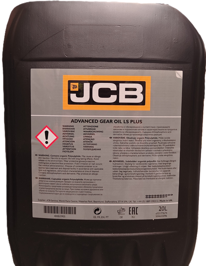 JCB HP Gear Oil LS Plus – 20 L (4000/3905D)