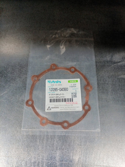 BEARING CASE GASKET SEAL GENUINE KUBOTA PARTS 1J09504360