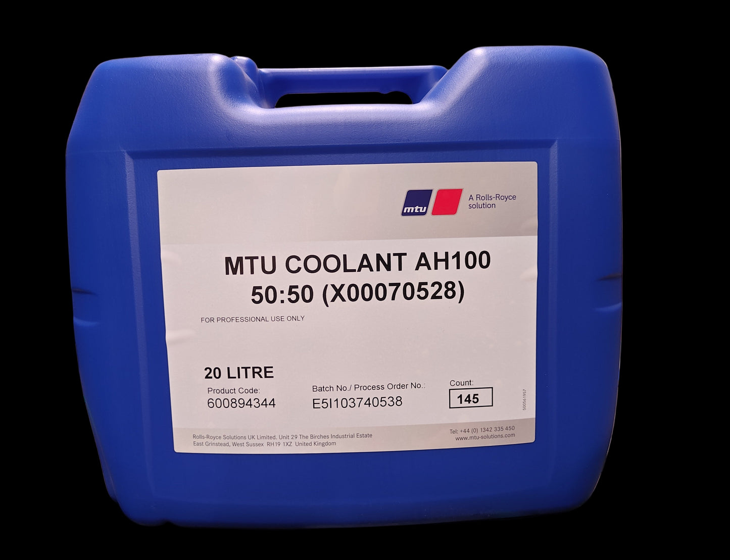 ENGINE COOLANT AH100 50:50 ROLLS ROYCE MTU X00070528 / 600894344