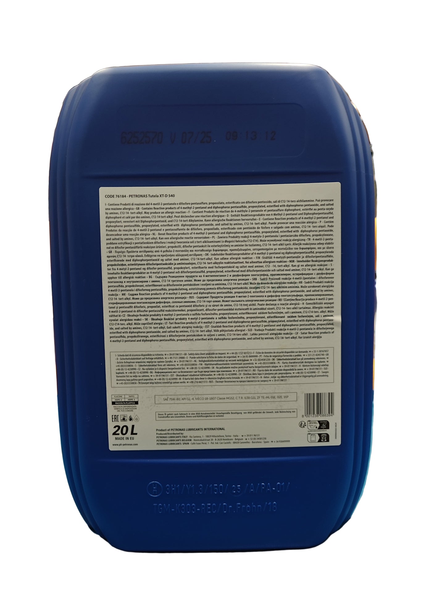 Tutela XT-D 540 75W-80 Gear Oil – 20 L (76184RR1EU)