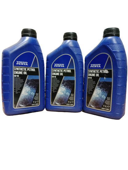 SYNTHETIC 5W-40 PETROL ENGINE OIL 1L VOLVO PENTA 23211287