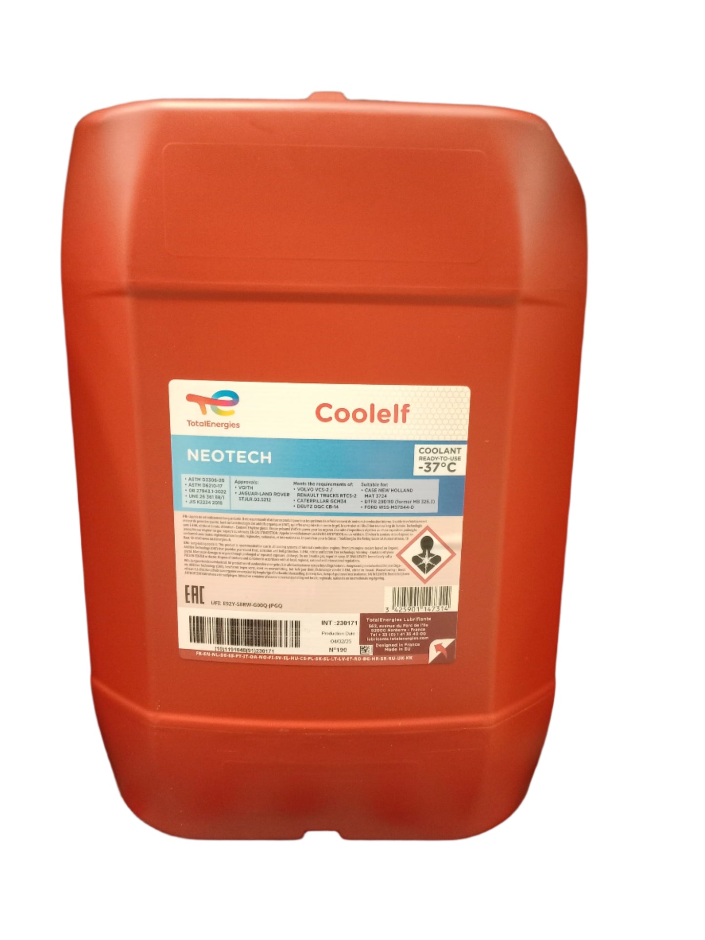 KUBOTA GENUINE SUPER LONG LIFE COOLANT (SLLC) 20L W21UC01020 Red/Pink