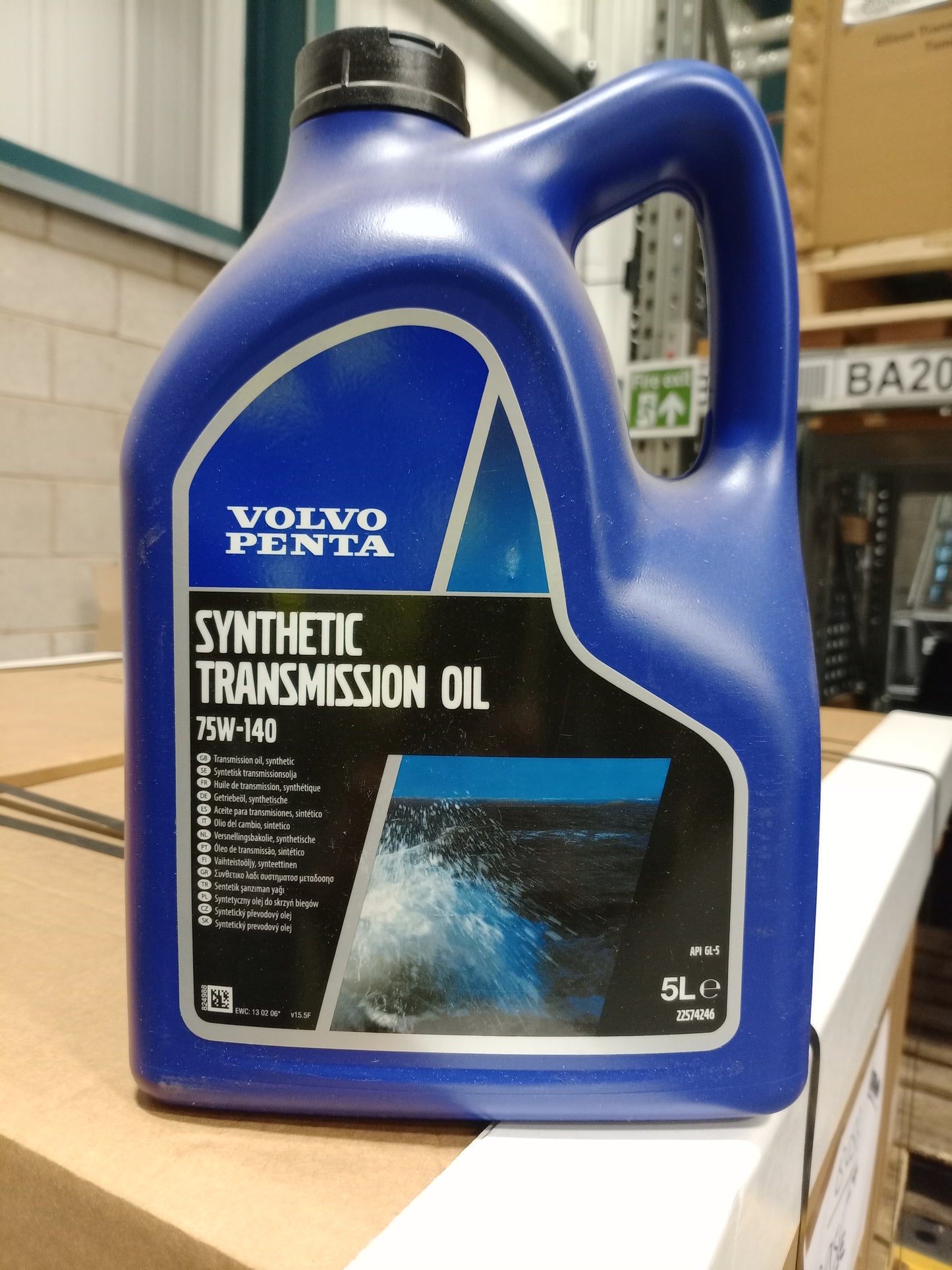 VOLVO PENTA SYNTHETIC TRANSMISSION OIL 5L SAE 75w-140 22574246 / 3809439