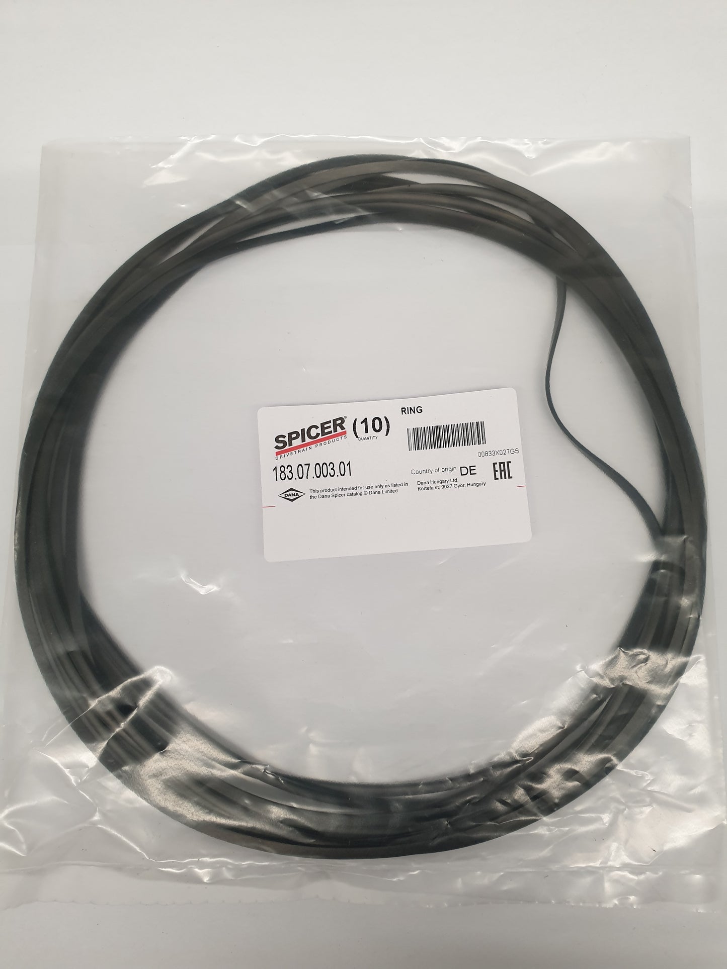DIFFERENTIAL SEAL GASKET O-RING DANA SPICER D183.0700301 / 183.07.003.01