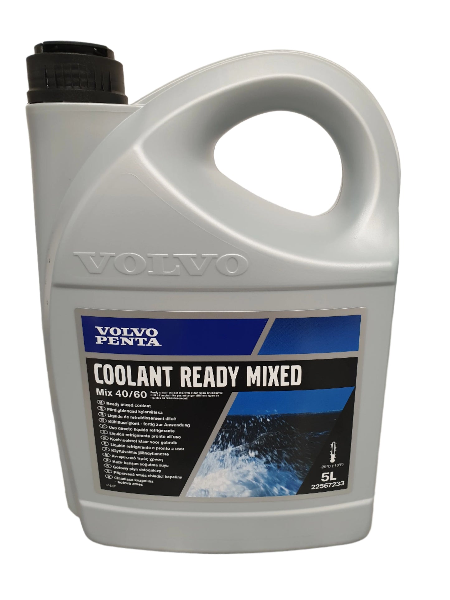 COOLANT GREEN READY MIXED GENUINE VOLVO PENTA PARTS 5L 22567233 / 1141674