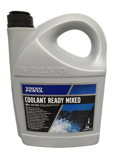 COOLANT GREEN READY MIXED GENUINE VOLVO PENTA PARTS 5L 22567233 / 1141674