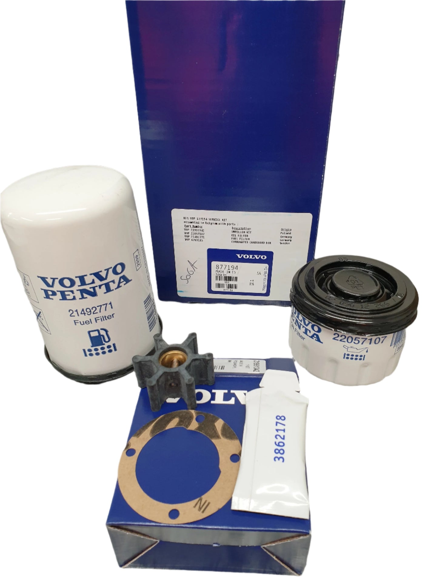 SERVICE KIT COMPLETE GENUINE VOLVO PENTA PARTS 877194